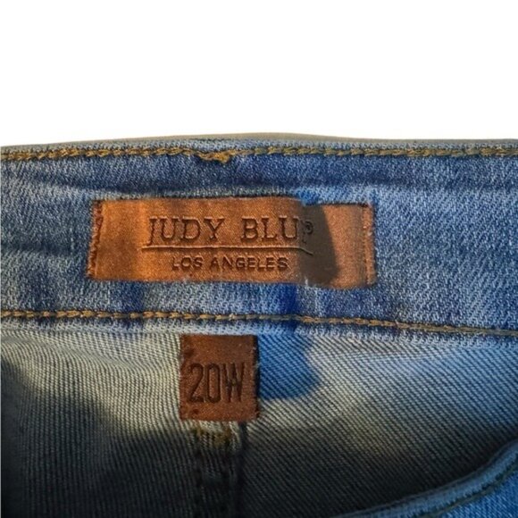 Judy Blue Womens Tummy Control Release Hem Crop Wide Leg Jeans Size 20W Bohemian - Picture 5 of 7